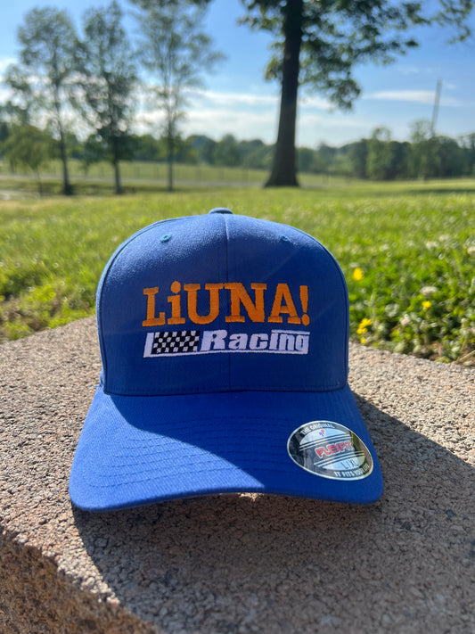 LIUNA Racing FlexFit Hat - Blue